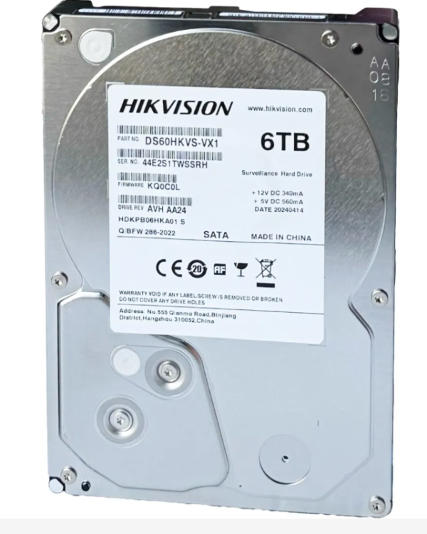  DS60HKVS-VX1 6TB HARD DISK DRIVE HIKVISION