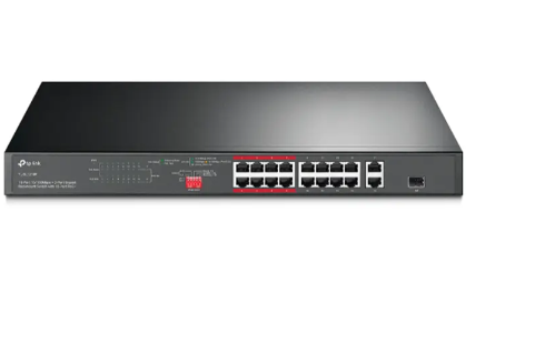 TL-SL1218P UN 16-Port 10/100Mbps+2-Port Gigabit Rackmount Switch with 16-Port PoE+