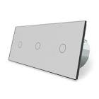 Boz Ağıllı Keçid (Smart Switch) — Üçlü Panel