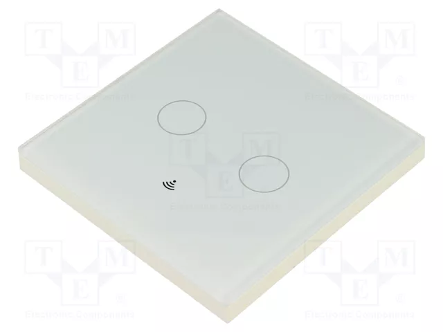 2-li Smart Wi-Fi İşıq Düyməsi WRS-B-EU2-GY-MS (Ağ/Boz)