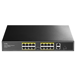 Cudy FS1018PS1 16 Port PoE Switch (2 Gigabit Uplink və 1 SFP Port ilə) 