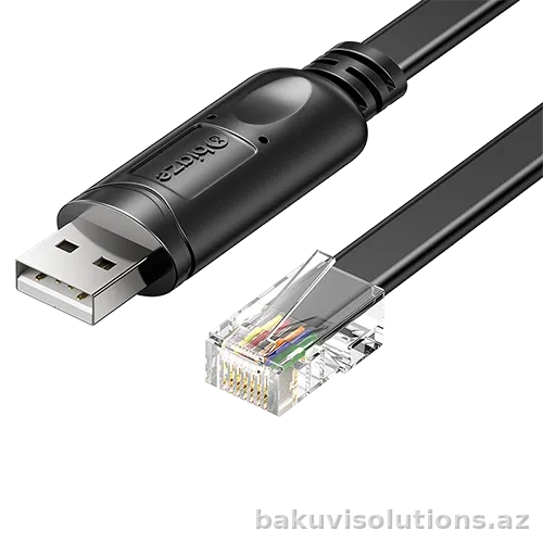 HX102 — USB-dən RJ45-ə Konsol Kabeli (Console Cable) - 1.8 Metr