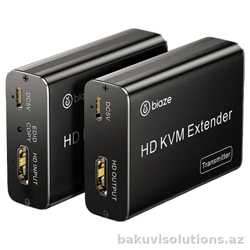 KVM47 — HDMI USB KVM Uzadıcı (Extender) Cat5e/6 ilə - 60 Metr