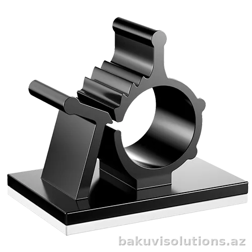 LX15 — Tənzimlənən Yapışqanlı Kabel Bərkidicisi (8-10mm) - 10 Ədəd