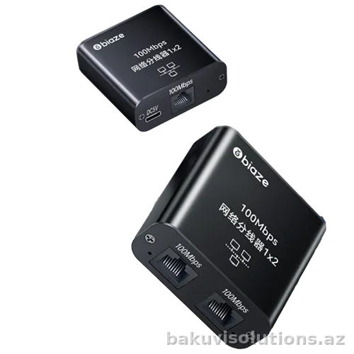 TT55 — Eyni Anda İki Cihaz Üçün RJ45 Şəbəkə Paylayıcısı (Splitter)