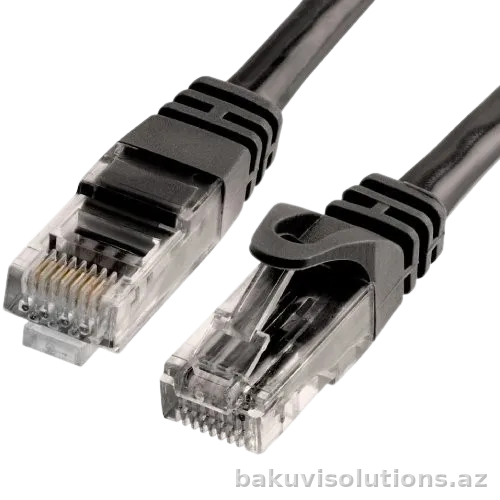 WX22 — Cat6 UTP Şəbəkə Kabeli (Bend Design), Qara