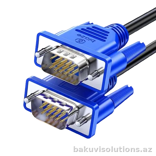 XL2-blue — High Definition VGA Kabel (3+6 Core), Göy
