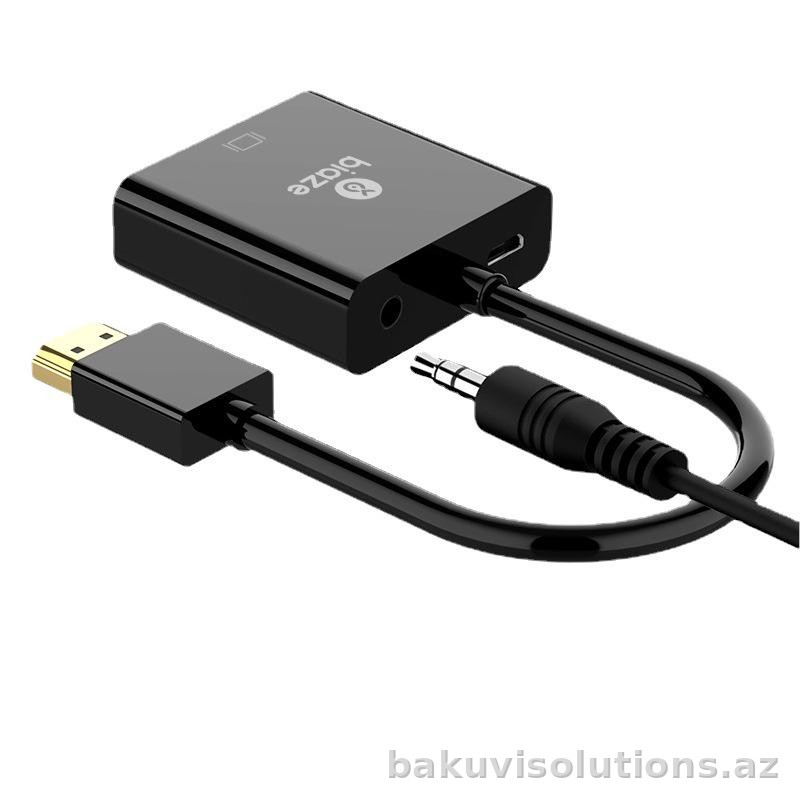 ZH10-PC — HDMI-dan VGA-ya Çevirici (Səs və Qidalanma Dəstəkli)