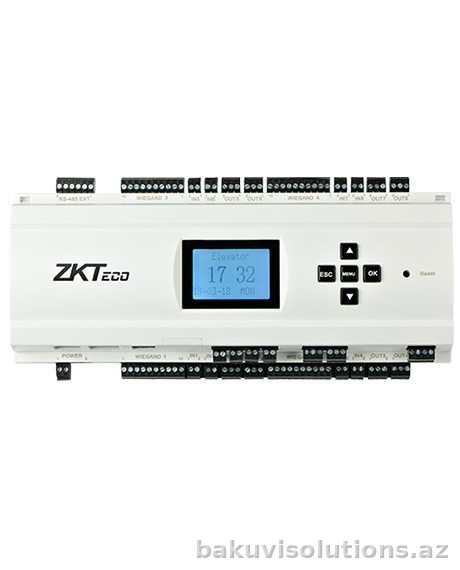 ZKTeco EC10 — 10 Mərtəbəli Biometrik və RFID Mərkəzi Lift İdarəetmə Paneli